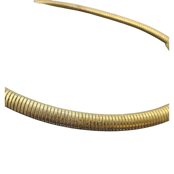 Coro Pegasus Serpentine Stretch Omega Necklace Rose Slider Pendant 16" Vintage - Picture 12 of 16